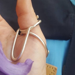 Thumb ring splint sterling silver MP joint total support