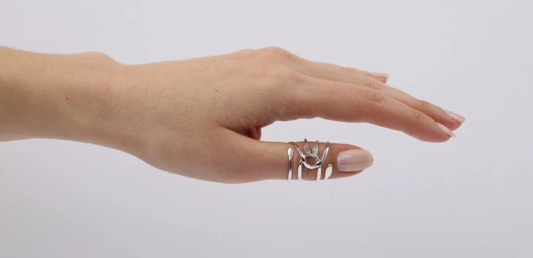 Trigger Thumb Ring Splint Sterling Silver Etsy