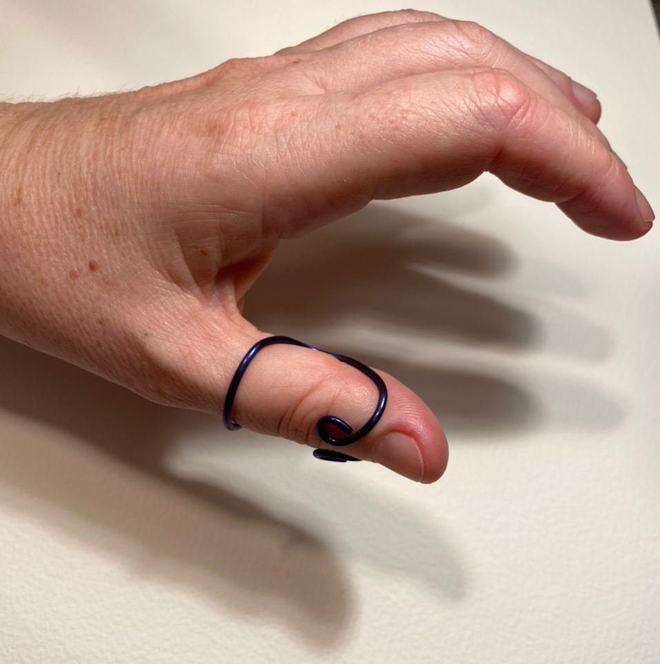 Titanium Adjustable IP Joint Thumb Ring Splint Purple Anodized Etsy