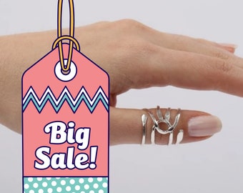 Trigger Thumb Ring splint sterling silver