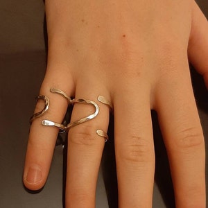 Buddy splint silver ring