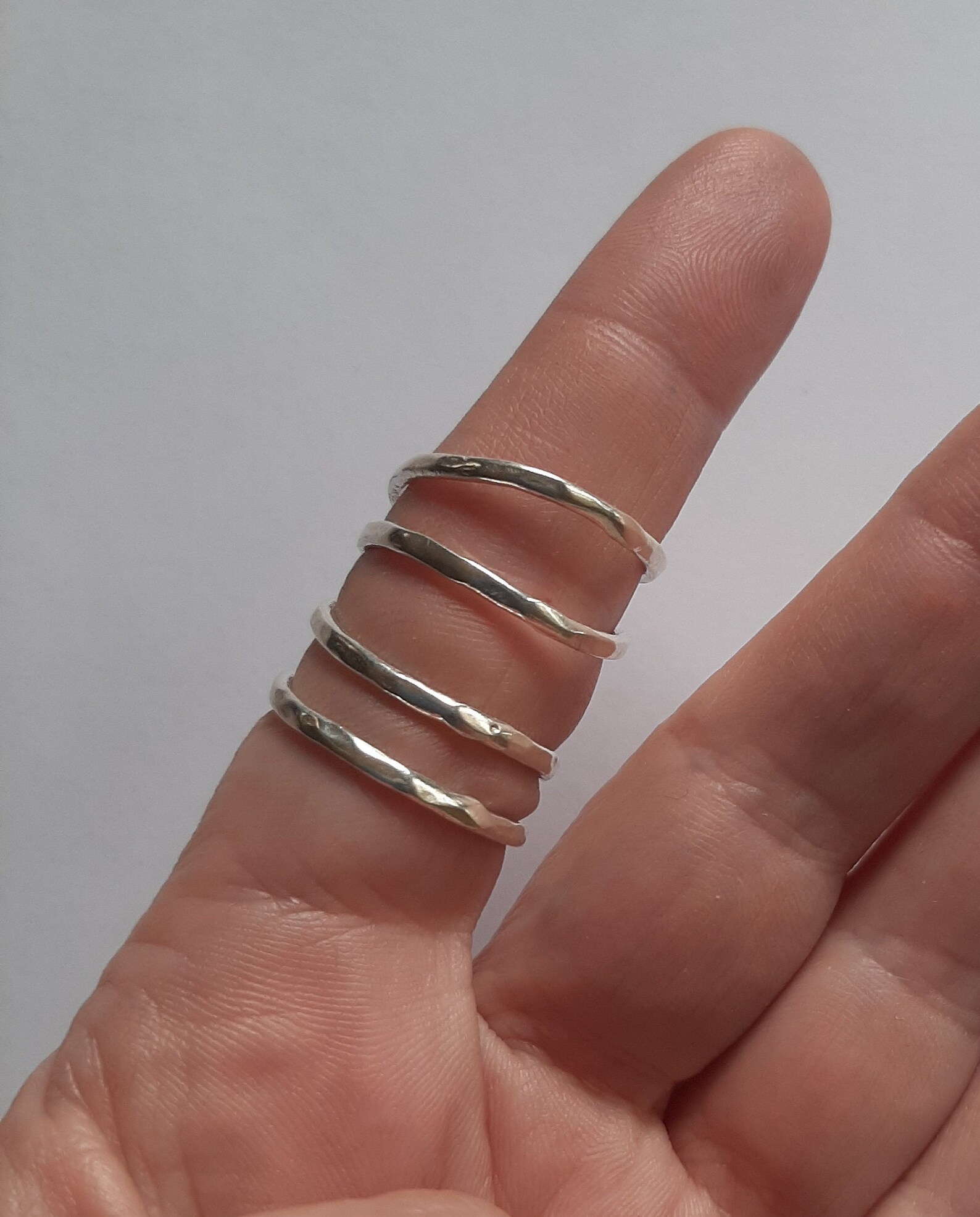 Arthritis Finger Ring Splint Sterling Silver Adjustable 7 Etsy