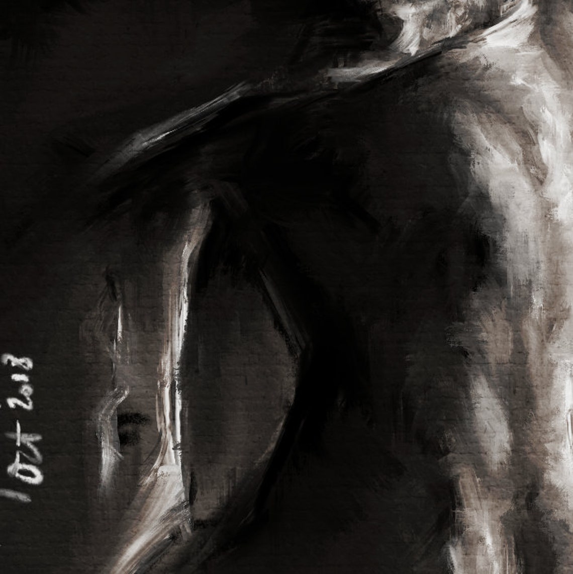 Original Oil Painting Nude Couple Embracing Erotic Sensual - Etsy