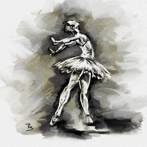 Original wall art - Ballerina - Contemporary Fine-Art - Original Edition Giclee Print from the artist
