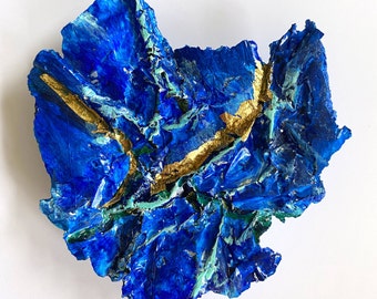 Destiny • Mixed Media Sculpture, framed 10x10” (SOLD)