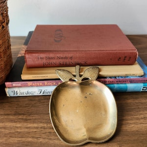 brass apple tray