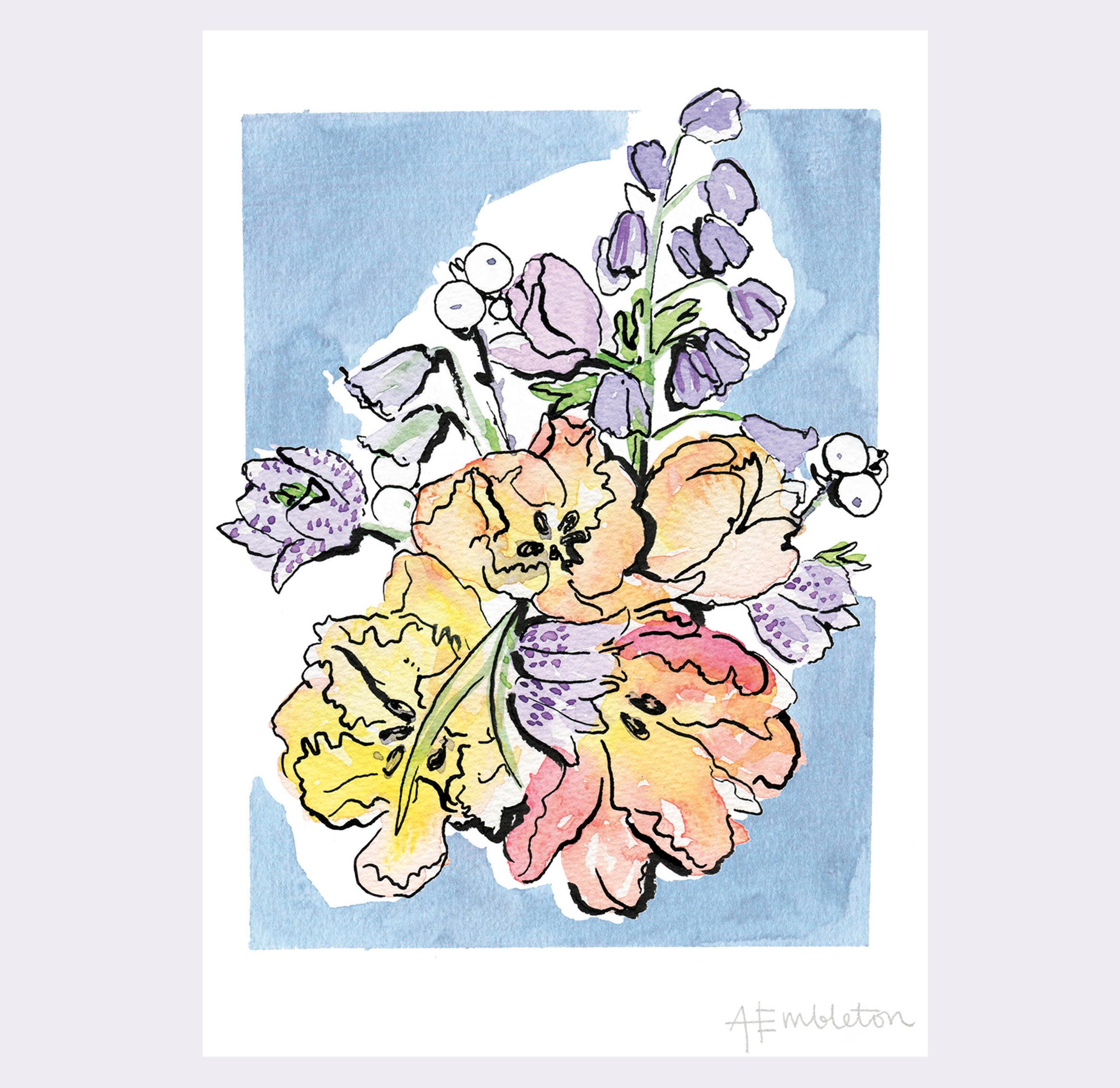 Flowers Fine Art Giclee Print A4 or A3 - Etsy.de