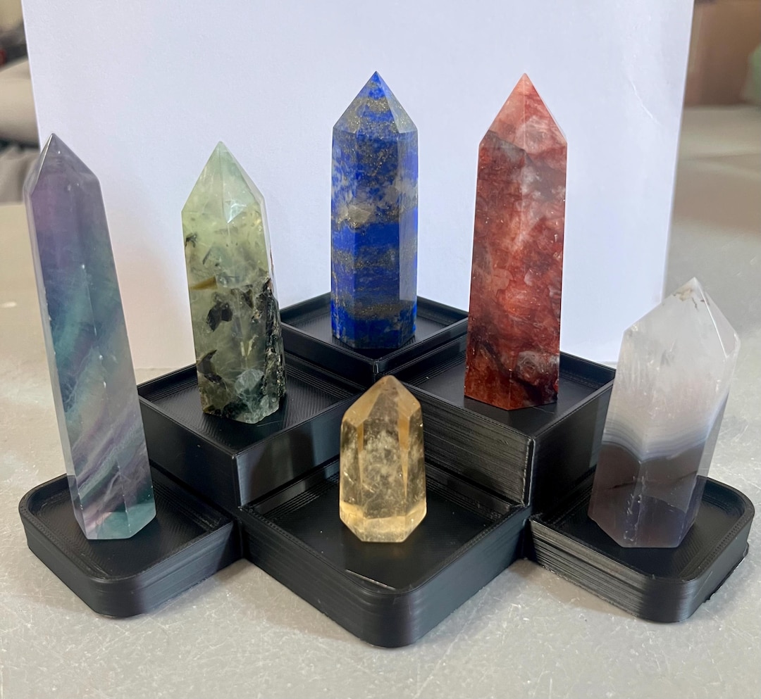 Tiered Crystal Display Stand: 5-inch Wide - Multiple Colors - Etsy