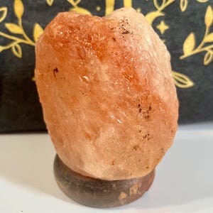 Raw Himalayan Salt Chunk on Stand