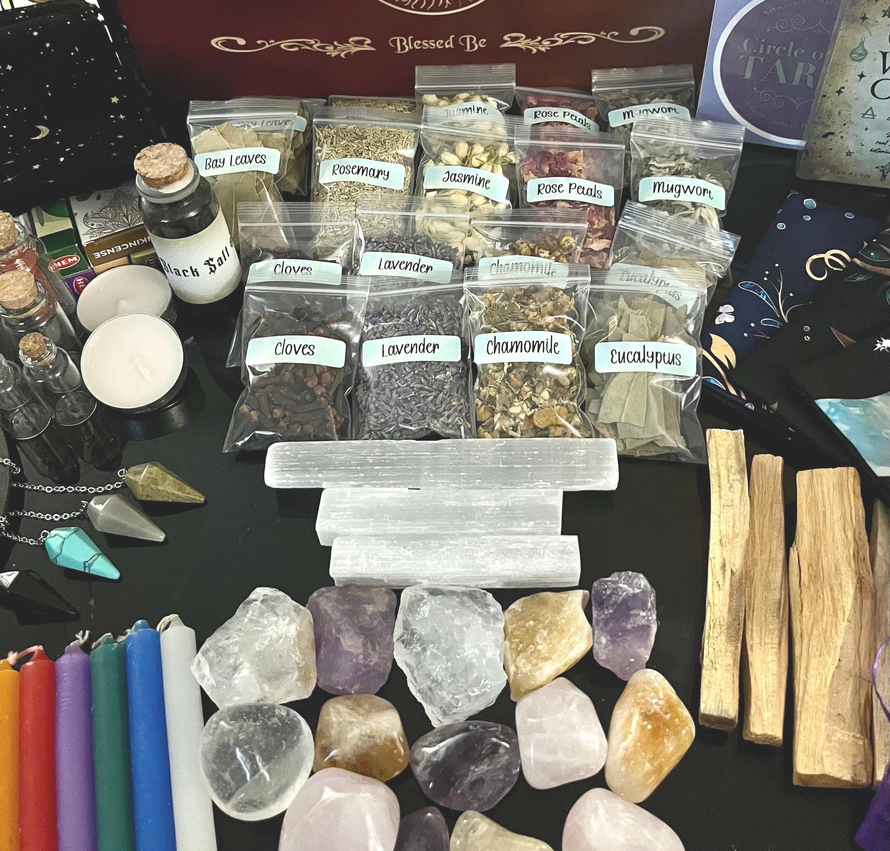 Beginner Witch Kit - A Perfect Start to Your Magical Journey! - PLEASE read description for list of items included (box not included)