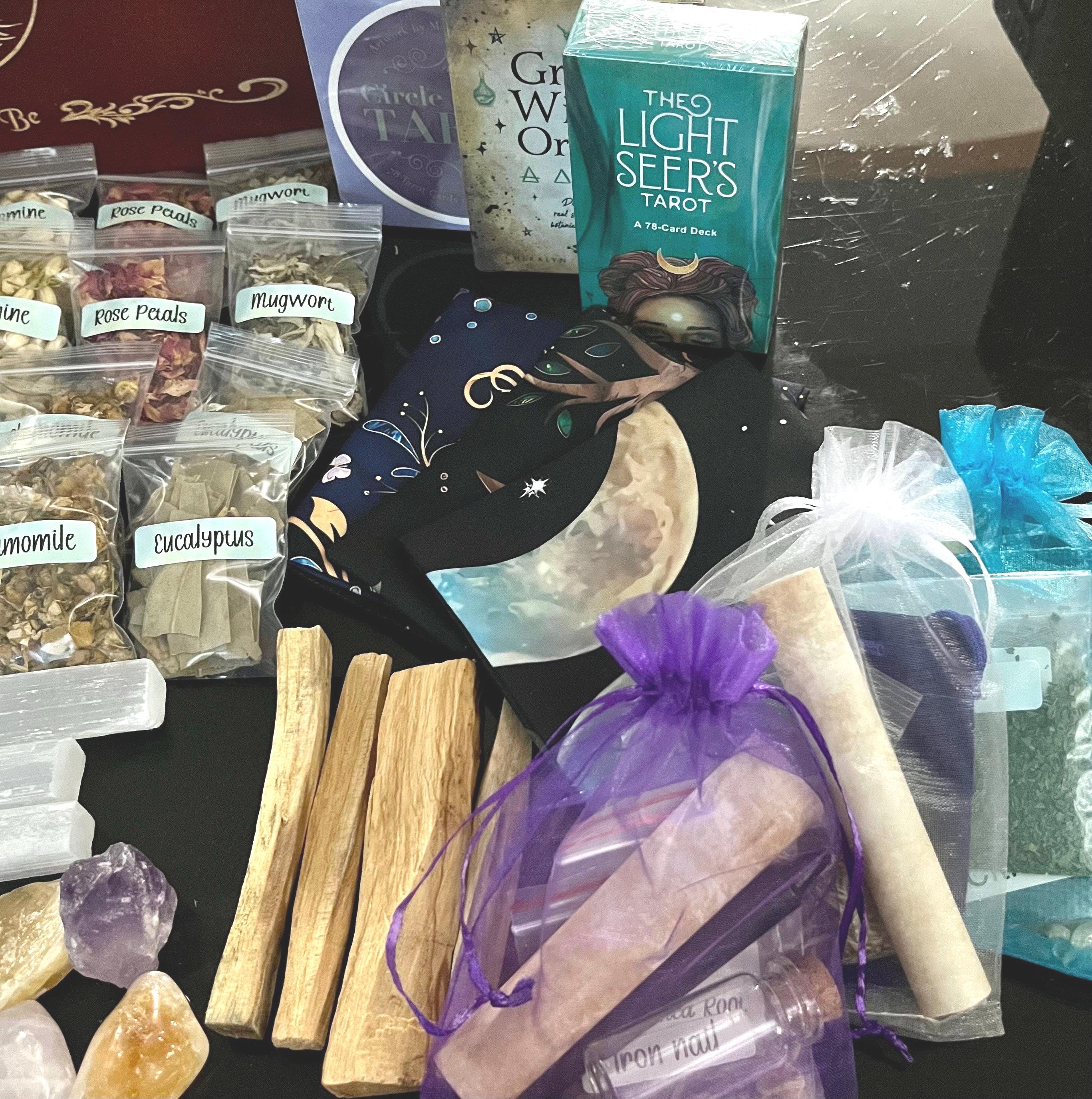 Beginner Witch Kit - A Perfect Start to Your Magical Journey! - PLEASE read description for list of items included (box not included)