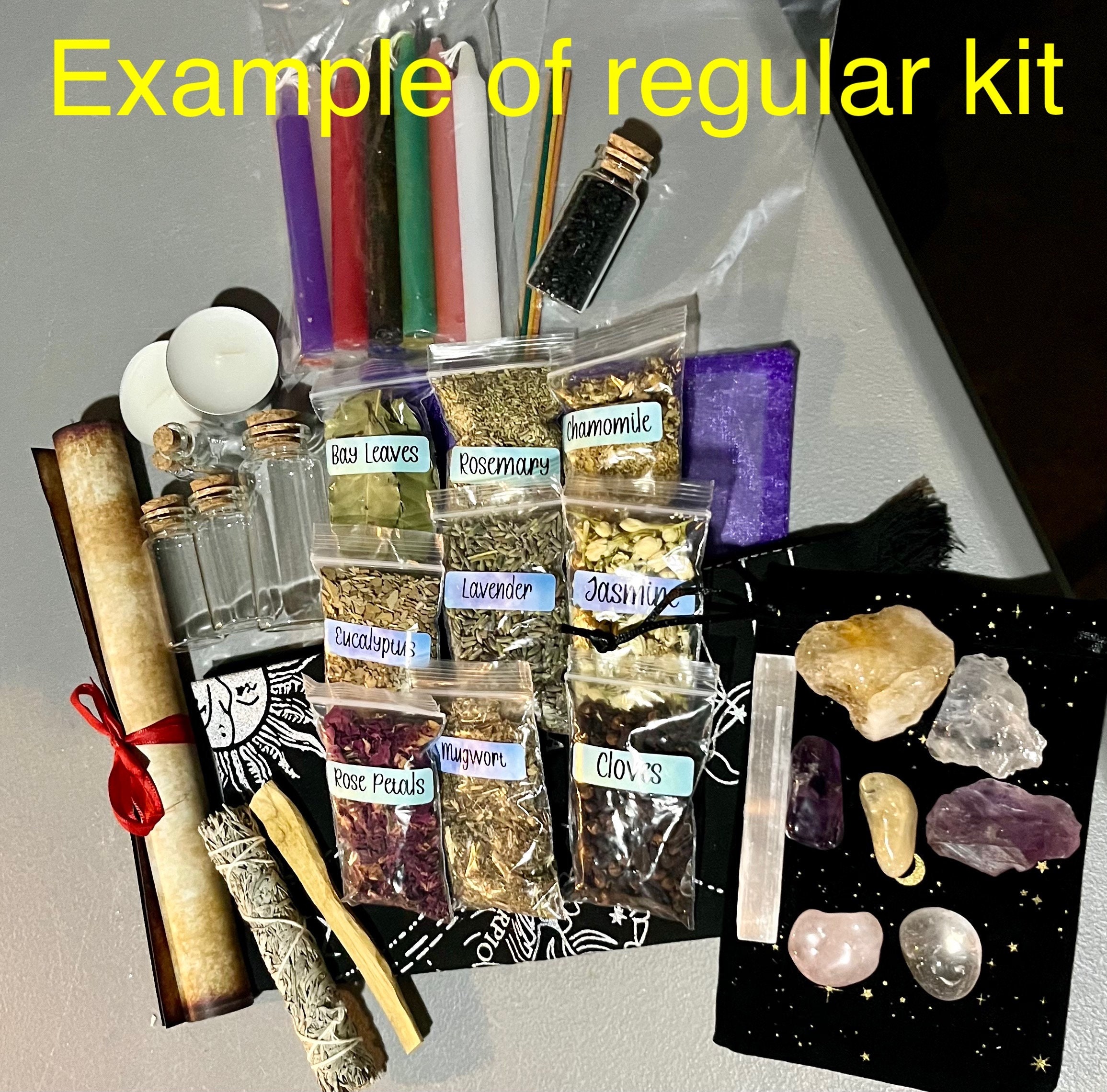 Beginner Witch Kit - A Perfect Start to Your Magical Journey! - PLEASE read description for list of items included (box not included)