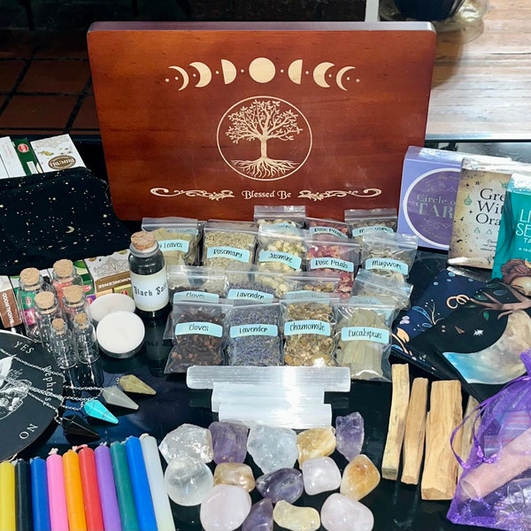 Beginner Witch Kit - A Perfect Start to Your Magical Journey! - PLEASE read description for list of items included (box not included)