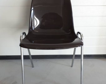 Chocalate Brown Space Age chair '70 Retro Chair Vintage Chair