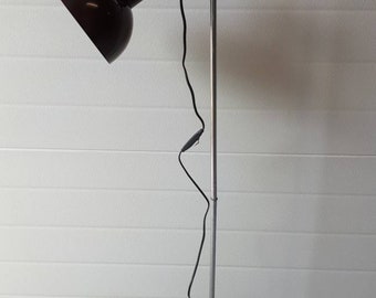 Mid Century Dark Brown Floor Lamp Vintage Floor Lamp Vintage Lamp