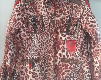 Vintage Leopard Jacket Animal print Tiger Leopard print