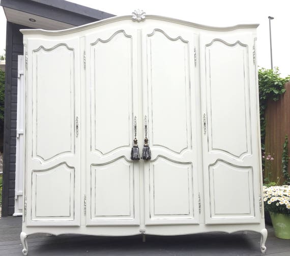 Now Sold French Vintage Louis Style Four Door Wardrobe Etsy