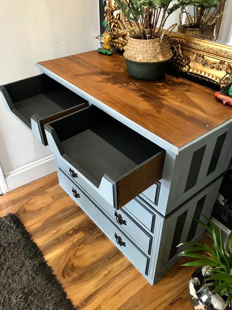 Vintage Chest of Drawers TV Unit Fits Xbox & SKY Box Shabby Chic Looks