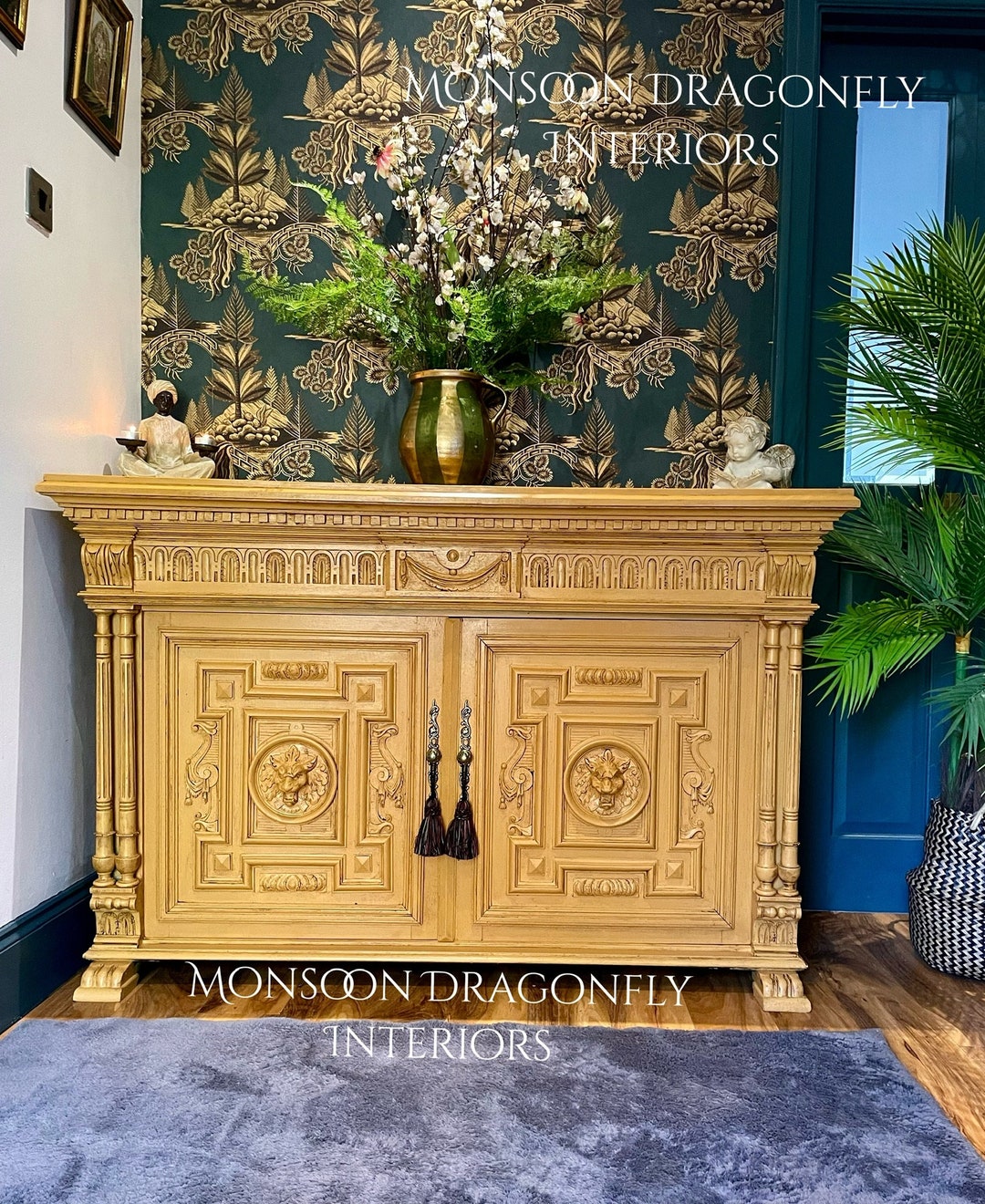 Antique Sideboard Buffet Drinks TV Unit Farmhouse Barn