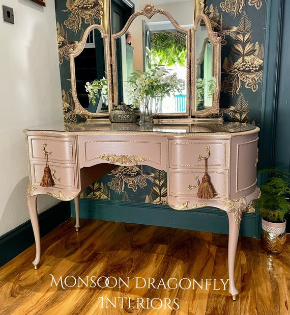 Vintage French Louis Style Olympus Antoinette Dressing Table 