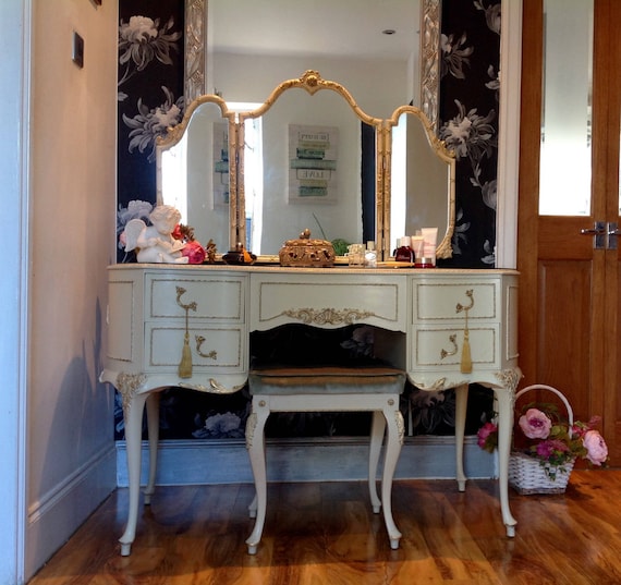 Vintage French Louis Style Olympus Antoinette Dressing Table ,mirror &stool  now Sold Can Do Another Identical One 