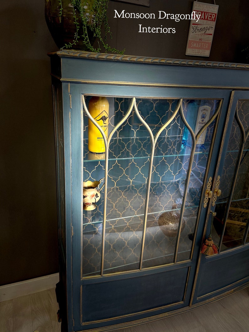 Drinks Cocktails Bar In Annie Sloan Blue & Stunning Etsy