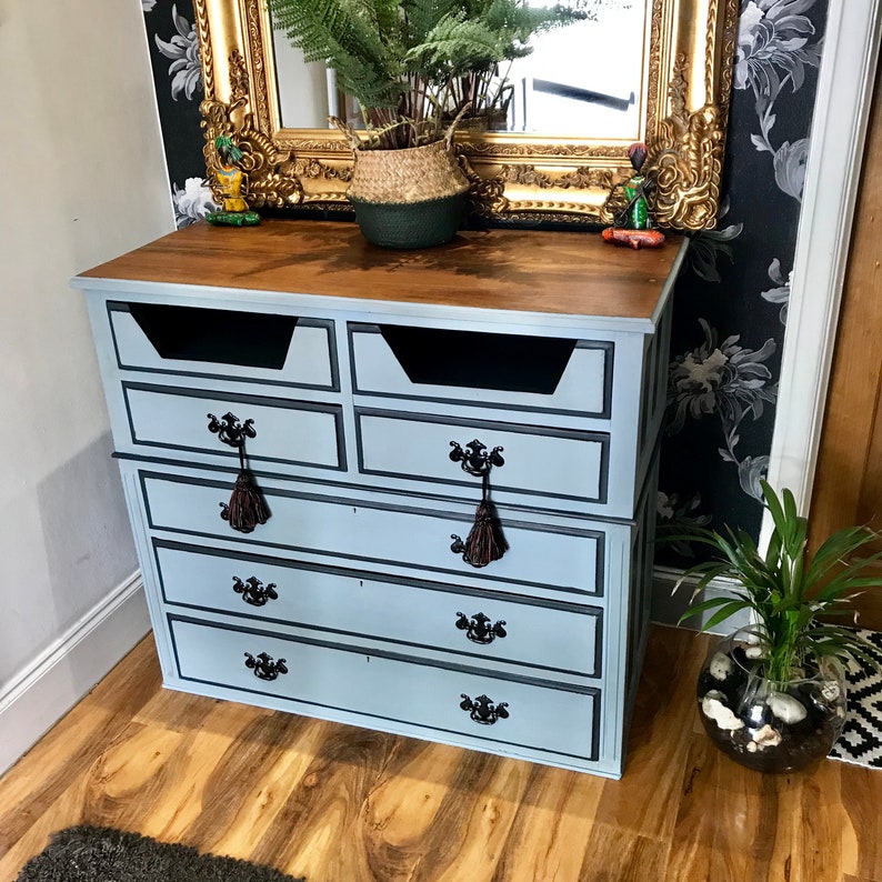 Vintage Chest of Drawers TV Unit Fits Xbox & SKY Box Shabby Chic Looks