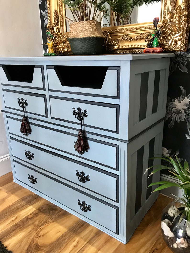 Vintage Chest of Drawers TV Unit Fits Xbox & SKY Box Shabby Chic Looks