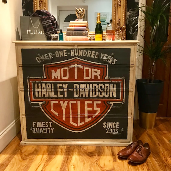 ヴィンテージ Harley-Davidson木製ラック