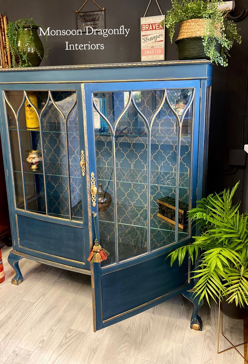 Drinks Cocktails Bar In Annie Sloan Blue & Stunning Etsy