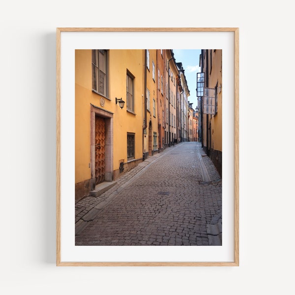 Stockholm Poster Old Town Stockholm Print Sweden Poster Sweden Art Stockholm Photography Stockholm Travel Poster Printable Digital Download