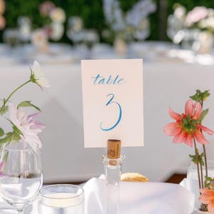 Numéros de tableau | Cartes de table personnalisées | Cartes d'aquarelle | Table de mariage | Cartes De Numéro De Mariage | Décoration de table | Décoration de fête | Décoration d'événement