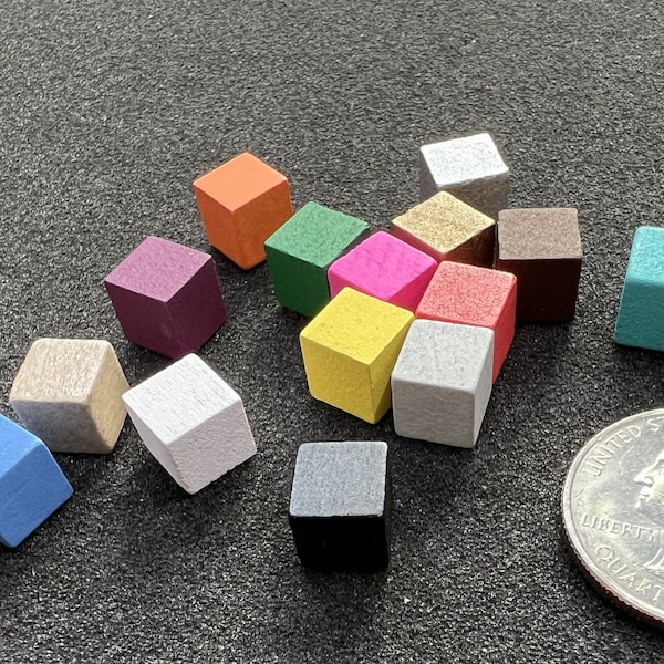 8mm Wooden Cubes | Board Game Pieces