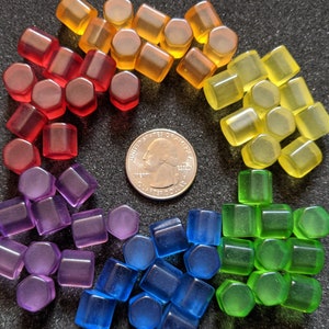 Translucent Plastic Hexagons