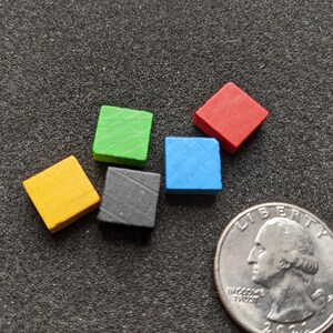 Tiny Square Game Pieces