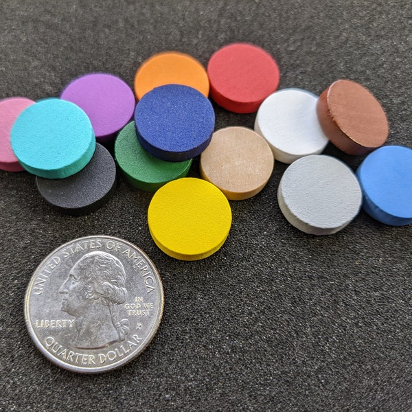 15x4 mm Wooden Discs | Board Game Pieces