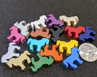 Caballos de madera detallados