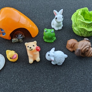 Tiny 3D animal pieces