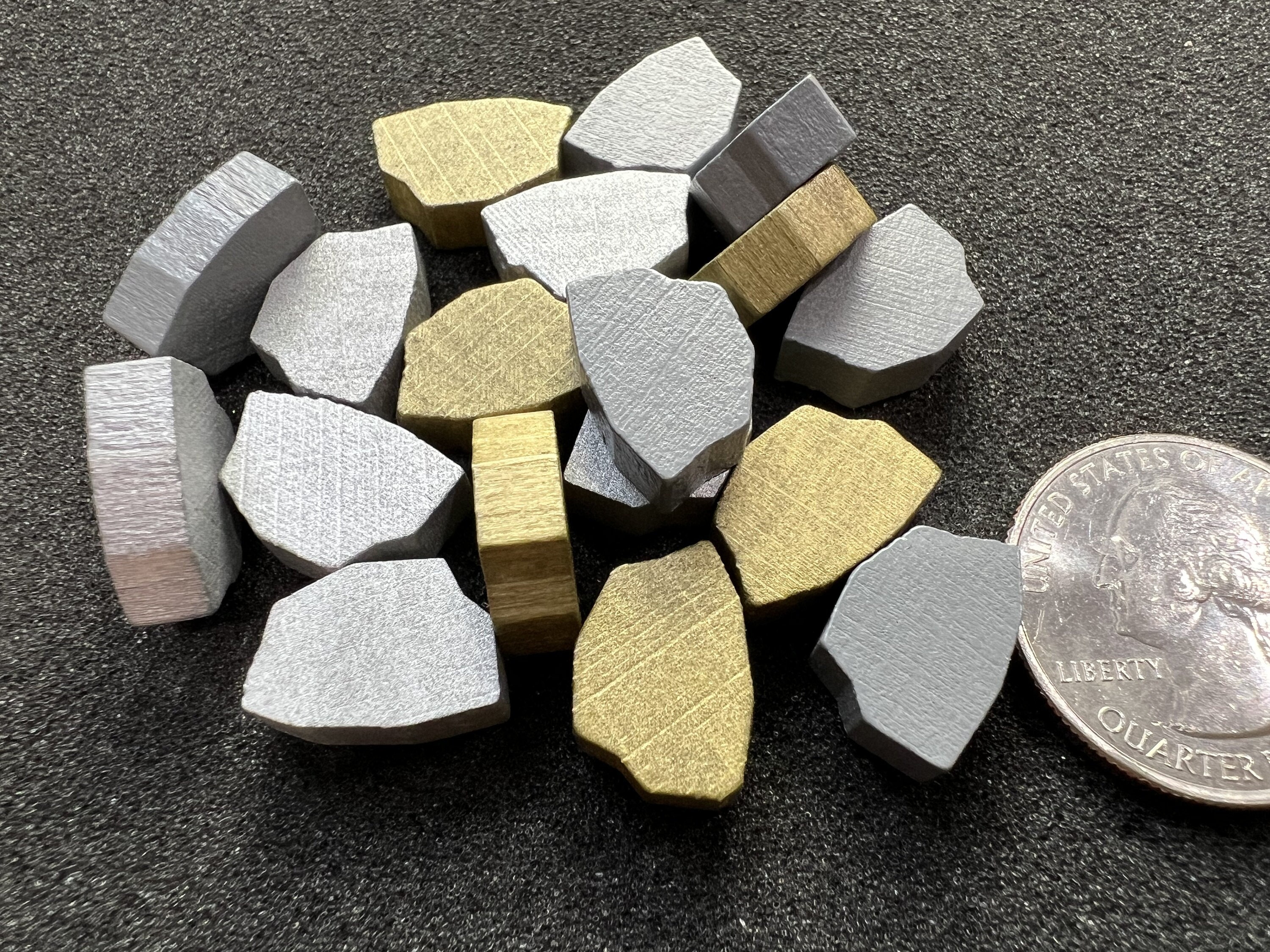 Nuggets of Stone, Silver and Gold. Board Game Resource Tokens. - Etsy UK