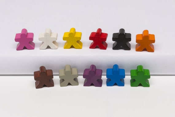 Wooden Board Game Meeple People | Etsy