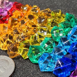 Gemas de plástico de colores translúcidos Recursos del juego / Fichas de puntos / Maná imagen 3