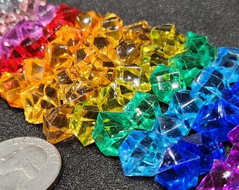 Buy Wholesale China Oem Assorted Colors Bulk Plastic Acrylic Jewels Plastic  Gems Board Game & Hot Sale Gems Stones Acrylic Diamonds Boardgame