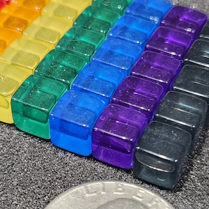 Translucent plastic cubes 8mm | Board Game Pieces