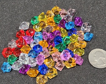 Translucent Colored Plastic Gems - Game Resources | Point Tokens | Mana