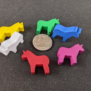 Wooden Unicorn Game Pieces