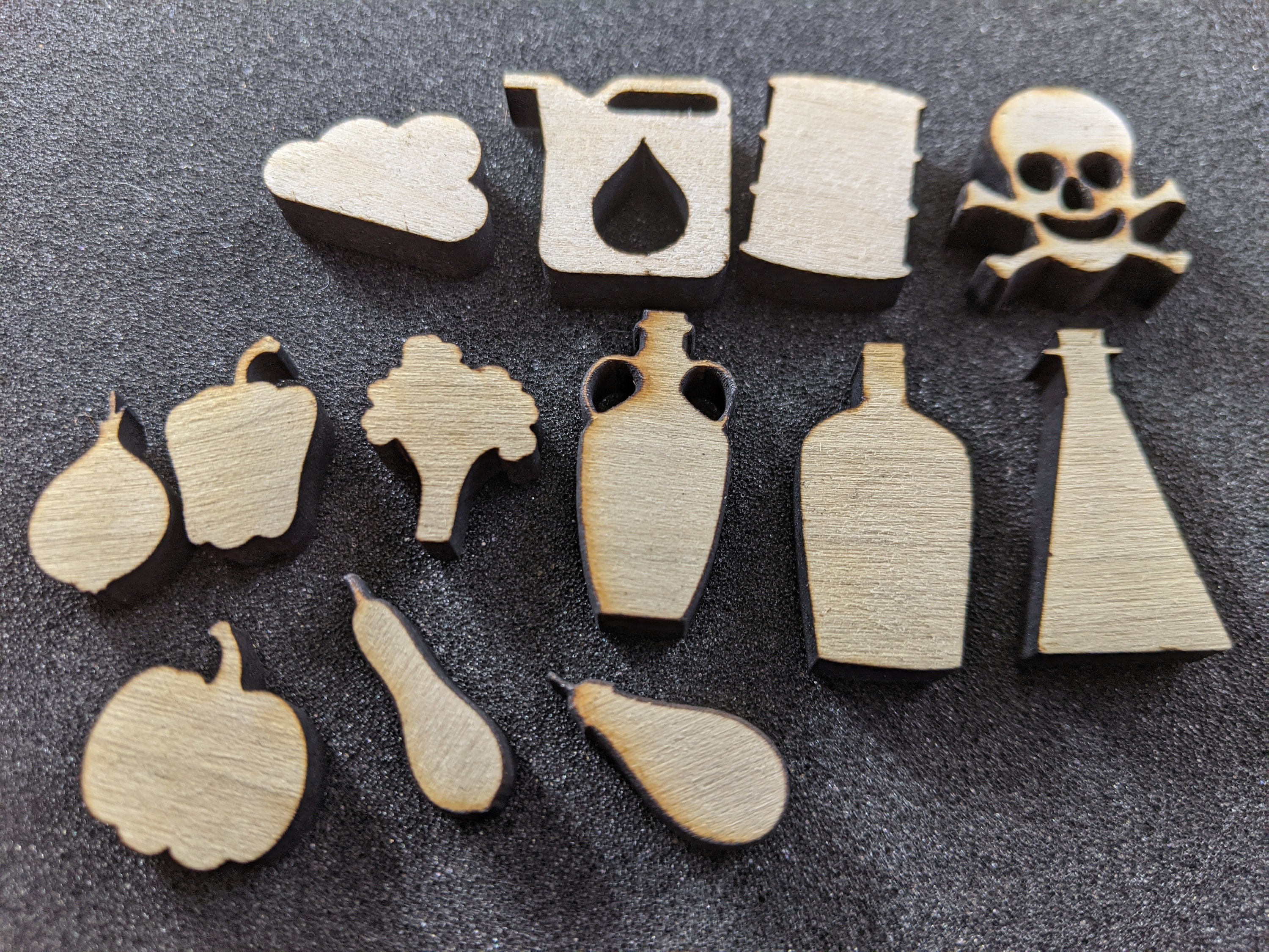 Custom wooden game tokens Etsy