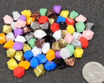 Solid Colored Plastic Gems - Game Resources | Point Tokens | Mana