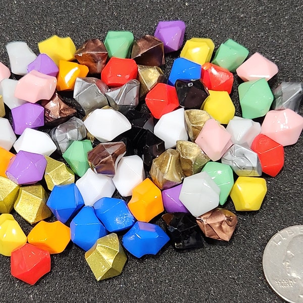 Solid Colored Plastic Gems - Game Resources | Point Tokens | Mana