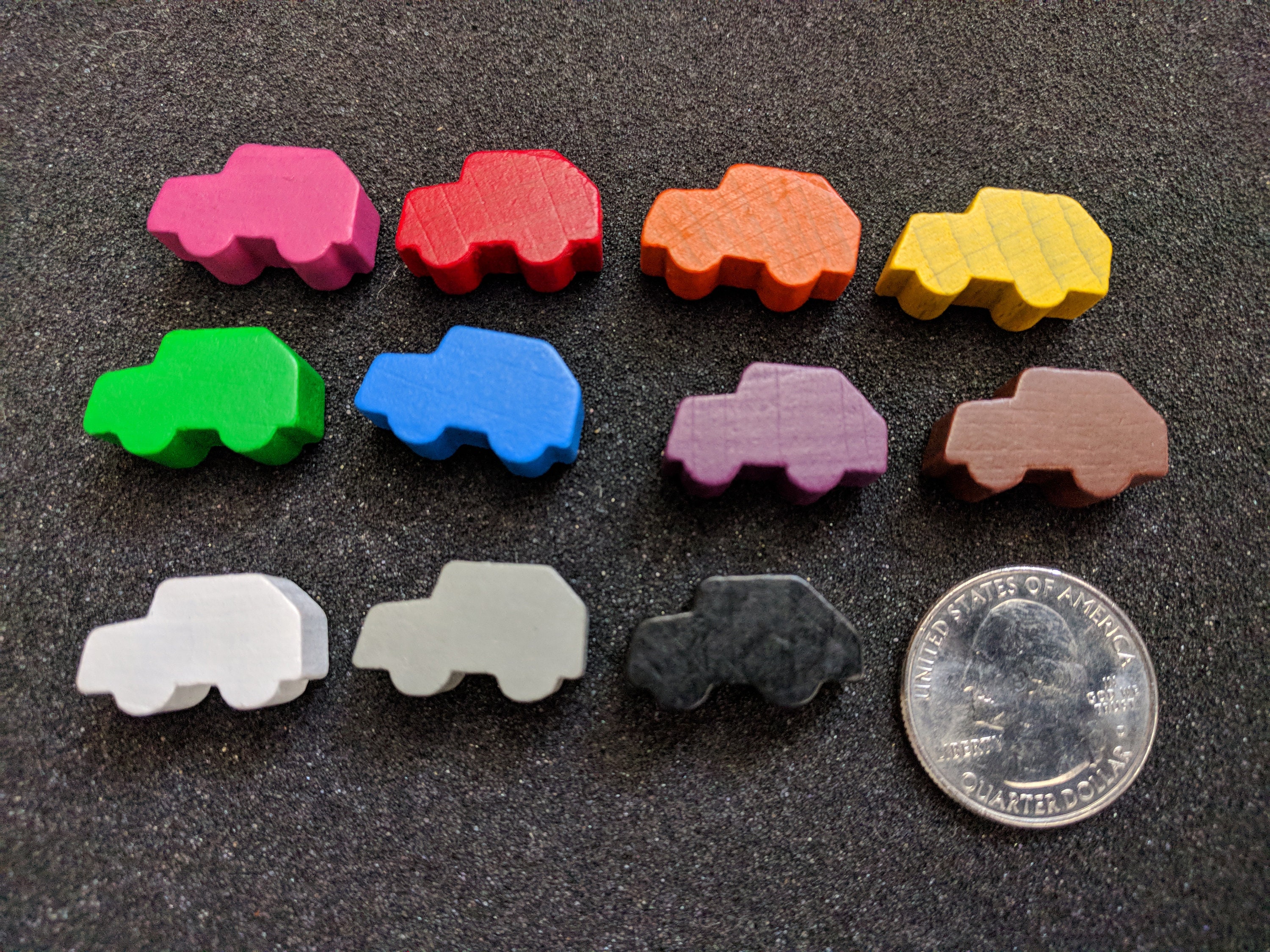 Wooden Board Game Car Piece Etsy