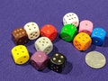 Fancy Wooden Dice - Individual Colors